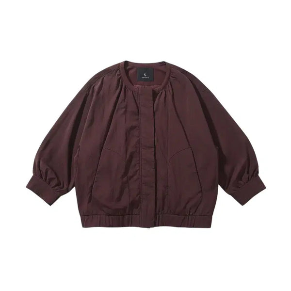 [BUNJANG] Solezia Nylon Zip-Up Blouson Jacket / 여성F/ 솔레지아 나일론 블루종 집업자켓PP 18-118
