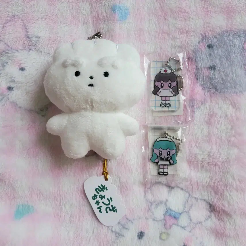 [BUNJANG] Monochitapomi Monochgirl Gyojajjang Maid Nurse Acrylic Keyring Holder / 모뇨치타포미치 모뇨걸 교자짱 인형 메이드 간호사 아크릴 키링 키홀더