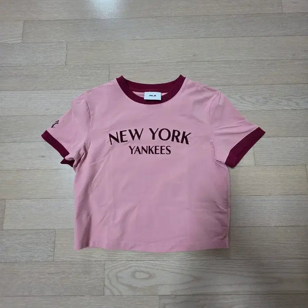 [BUNJANG] MLB Cropped Ringer Short Sleeve T-Shirt Size S / MLB 크롭 링거 반팔티 사이즈S