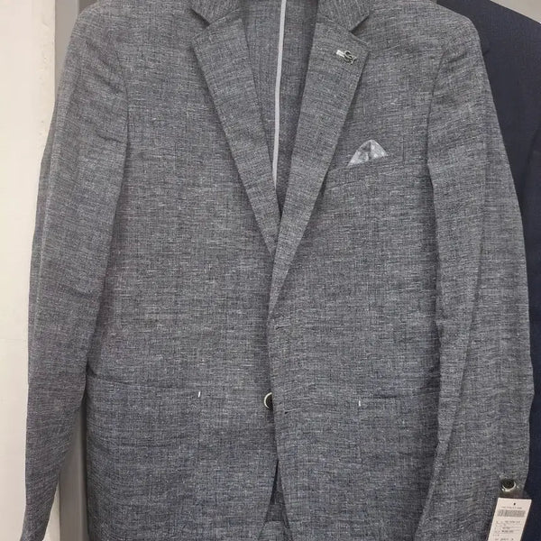 [BUNJANG] Bruno Baffi Indian Line Cotton Slub Jacket - Size 95 (Grey) / S새상품/세정_트레몰로 면슬럽 자켓/95사이즈/시원한 그레이빛 여름자켓