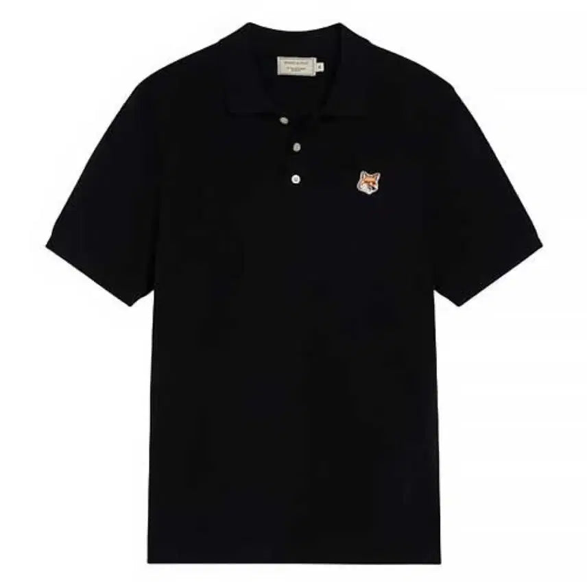 [BUNJANG] Maison Kitsuné Fox Head Patch Classic Collar T-Shirt / 메종 키츠네 폭스 헤드 패치 클래식 카라 티셔츠