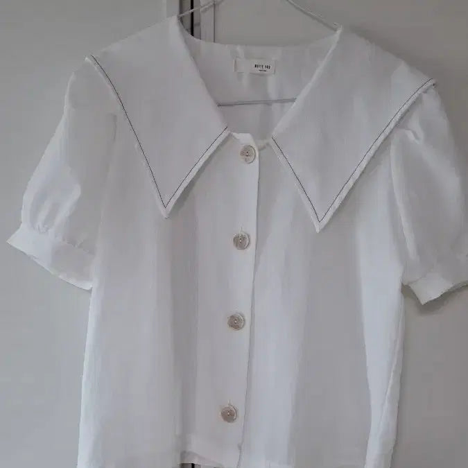 [BUNJANG] White Puff Sleeve Blouse / 퍼프소매블라우스,블라우스