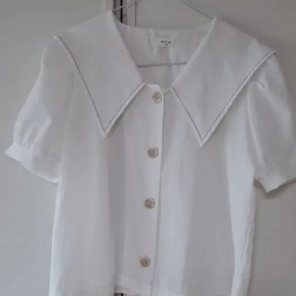 [BUNJANG] White Puff Sleeve Blouse / 퍼프소매블라우스,블라우스
