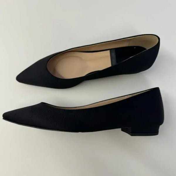 [BUNJANG] Black Low-Heeled Flat Shoes - Size 235 / 새상품 235 플랫슈즈/ 굽낮은플랫/ 단화/ 격식룩/꾸안꾸