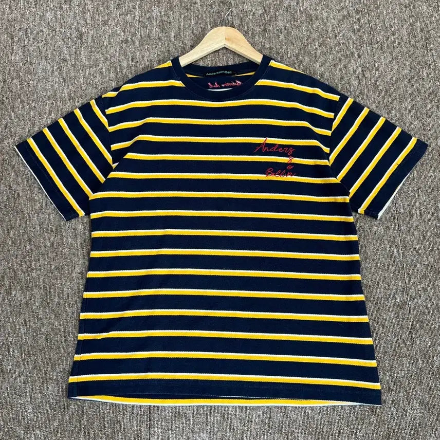 [BUNJANG] Andersson Bell Striped Short Sleeve T-Shirt / 앤더슨 벨 스트라이프 반팔티 M