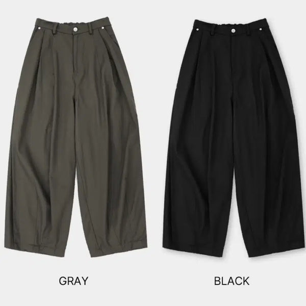 [BUNJANG] DailyJew Miles Back-Banding Boyfit Balloon Cotton Pants / 데일리쥬 마일스 뒷밴딩 보이핏 벌룬 코튼팬츠