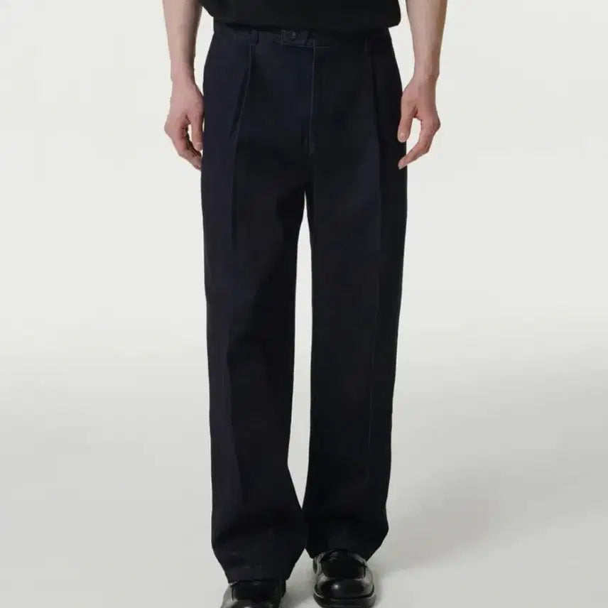[BUNJANG] Musinsa Standard One-Tuck Wide Denim Slacks Deep Indigo / 무신사스탠다드 원턱 와이드 데님 슬랙스 36사이즈 딥인디고 새상품 판매