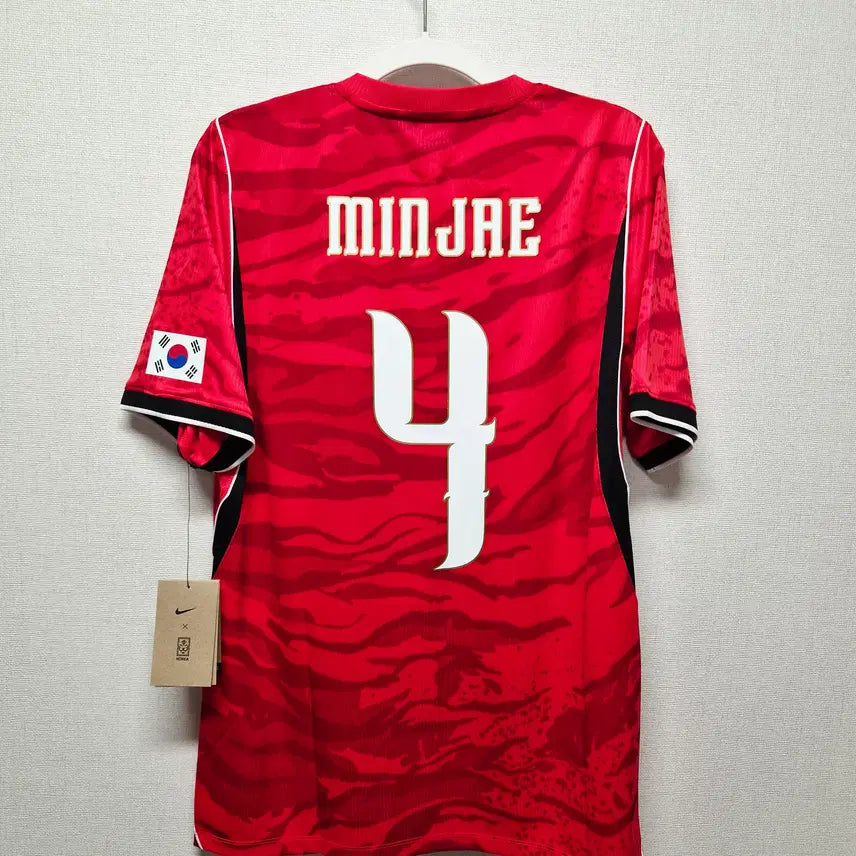 [BUNJANG] South Korea National Team 2026-2028 Home Jersey Kim Min Jae Authentic / (새상품) 26-28 대한민국 홈 No.4 김민재 정품 유니폼