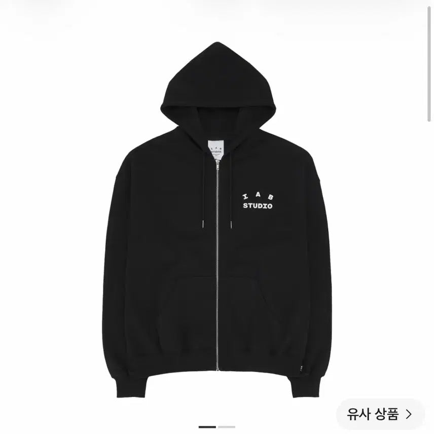 [BUNJANG] IAB Studio Hoodie Black M Size / 아이앱 스튜디오 후드집업 블랙 26ss, M사이즈