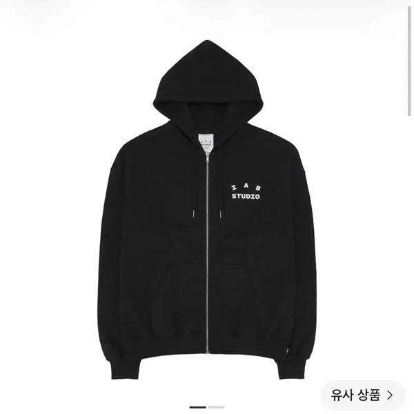[BUNJANG] IAB Studio Hoodie Black M Size / 아이앱 스튜디오 후드집업 블랙 26ss, M사이즈
