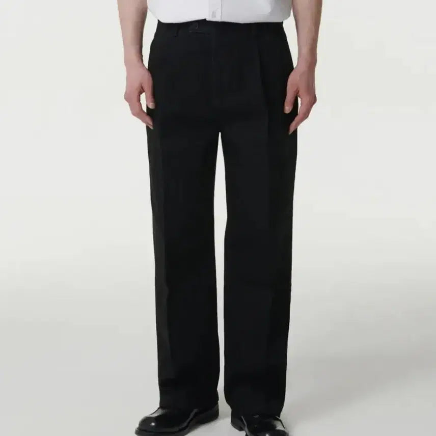 [BUNJANG] Musinsa Standard One-Tuck Wide Denim Slacks Black / 무신사스탠다드 원턱 와이드 데님 슬랙스 38사이즈 블랙 새상품 판매