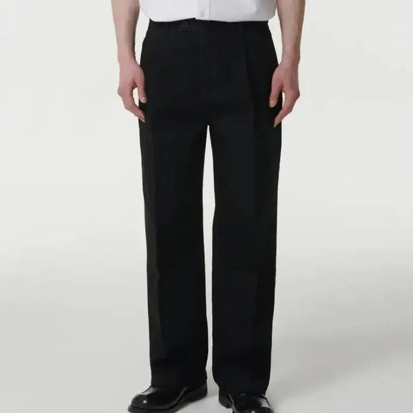 [BUNJANG] Musinsa Standard One-Tuck Wide Denim Slacks Black / 무신사스탠다드 원턱 와이드 데님 슬랙스 38사이즈 블랙 새상품 판매