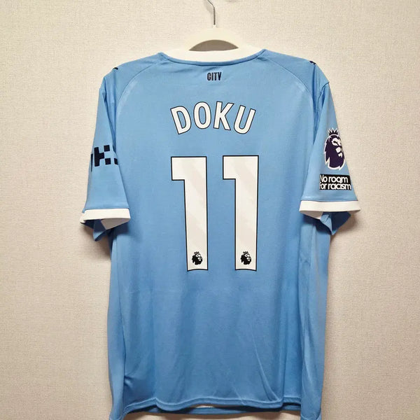 [BUNJANG] Manchester City 25-26 Home No. 11 Doku League Authentic Jersey / (새상품) 25-26 맨시티 홈 No.11 도쿠 리그 정품 유니폼