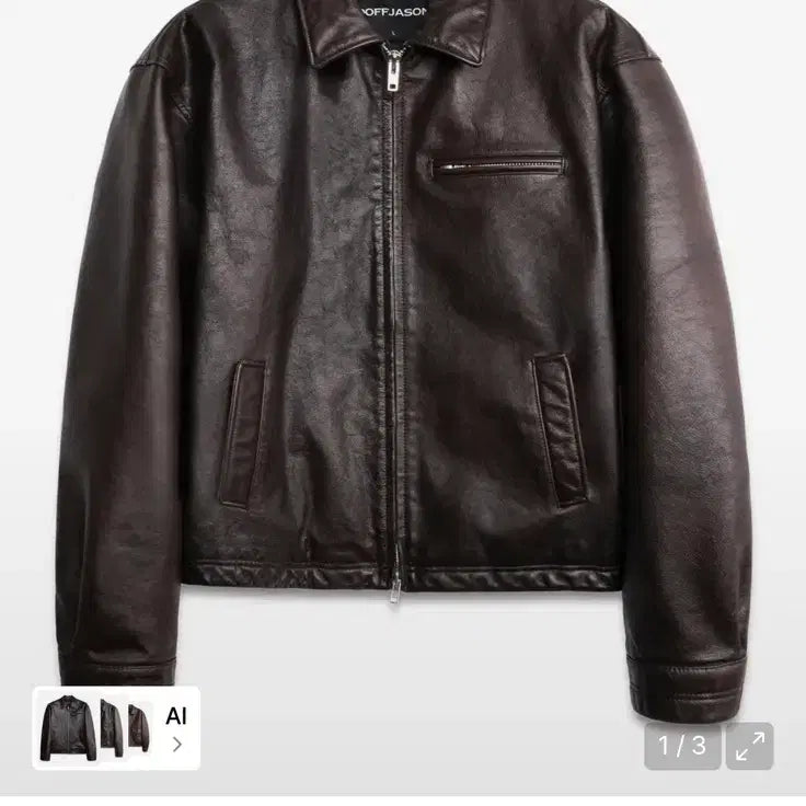 [BUNJANG] Dope Jayson Washed T-Core Leather Single Jacket Brown / 도프제이슨 워시드 티 코어 레더 싱글 자켓 BROWN