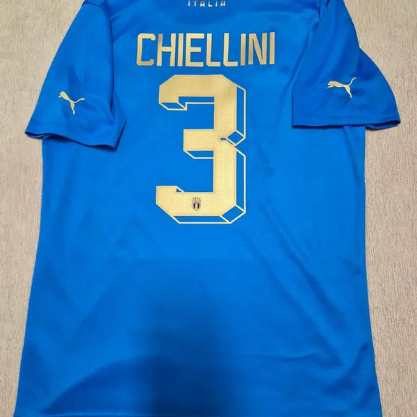 [BUNJANG] Italy National Football Team 2022-2023 Home Authentic Jersey Chiellini Custom / 22-23 이탈리아 축구 국가대표 홈 정품 유니폼 키엘리니 자컷 마킹