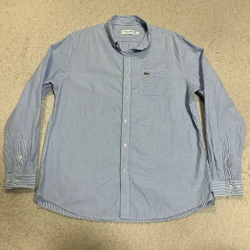 [BUNJANG] Lacoste Striped Shirt / 라코스테 스트라이프 셔츠 L 105