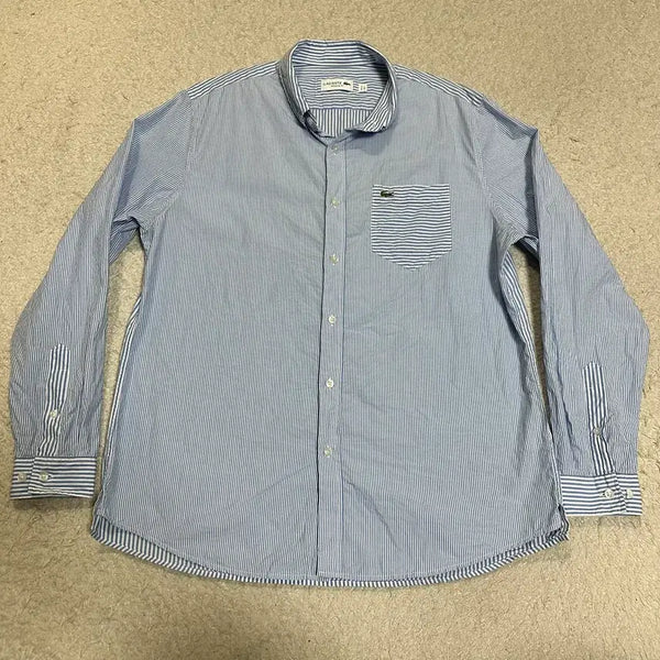 [BUNJANG] Lacoste Striped Shirt / 라코스테 스트라이프 셔츠 L 105