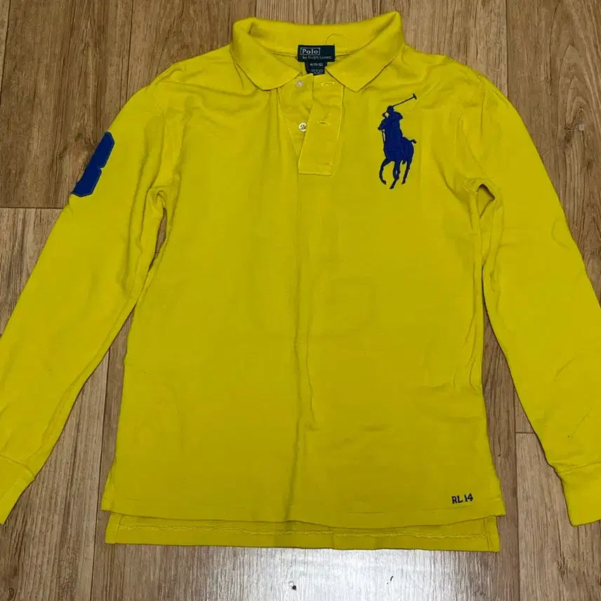 [BUNJANG] Polo Ralph Lauren Big Pony Yellow Polo Shirt / Polo 폴로 랄프로렌 빅포니 옐로우 카라티 노랑