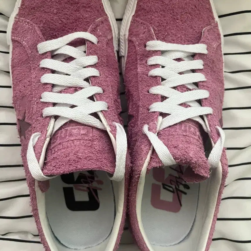 [BUNJANG] Converse One Star Pro Flower Light Orchid (Mugunghwa) Sneakers / 컨버스 원스타 프로 플라워 라이트 오키드 무궁화 260
