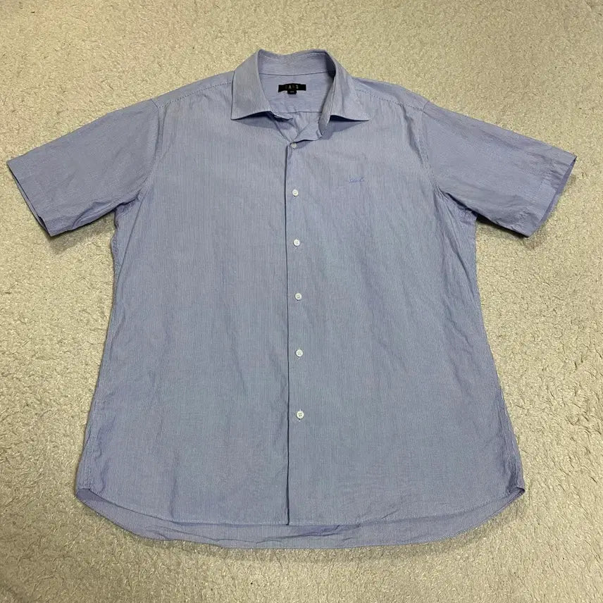 [BUNJANG] DAKS Striped Short Sleeve Shirt / DAKS 닥스 스트라이프 반팔 셔츠 105