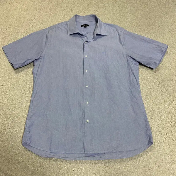 [BUNJANG] DAKS Striped Short Sleeve Shirt / DAKS 닥스 스트라이프 반팔 셔츠 105