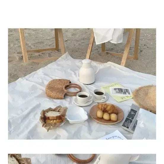 [BUNJANG] Elegant Table Picnic Camping Mat Ivory L / 앨리건트테이블 돗자리