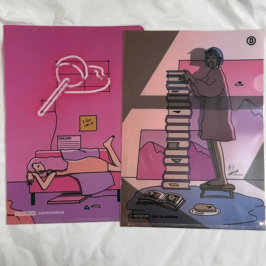 [BUNJANG] Shin Morae Illustration Daelim Museum Clear File (Sealed) / (미개봉) 신모래 일러스트 대림미술관 클리어 파일
