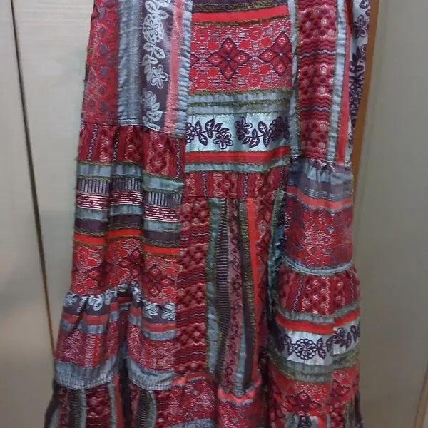 [BUNJANG] Oilily Patchwork Long Skirt / 오일릴리 패치워크 롱 스커트