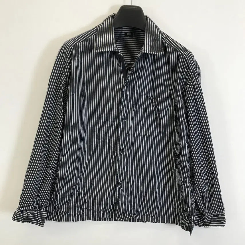 [BUNJANG] Uniqlo EFC Twill Oversized Shirt Navy Women's M / 유니클로 EFC트윌오버사이즈셔츠 [여성M]