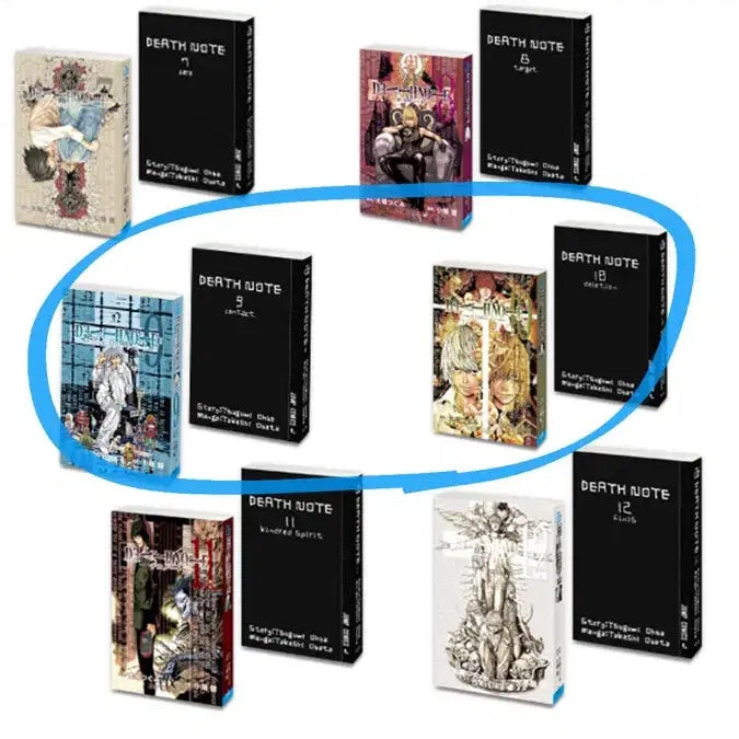 [BUNJANG] Death Note Manga Gacha Series 2 Volumes 9 & 10 Bundle Set (Sealed) / 일괄)데스노트 만화책 가챠 콩가샤 2탄 9권+10권 미개봉