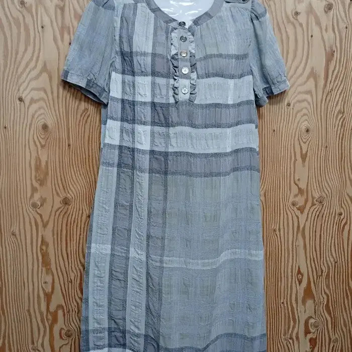 [BUNJANG] Burberry Brit Check Short Sleeve Dress / 버버리 브릿 체크 반팔 원피스