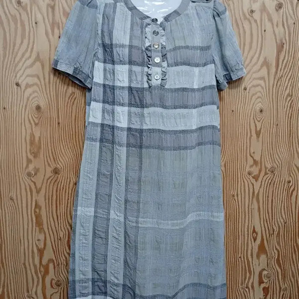 [BUNJANG] Burberry Brit Check Short Sleeve Dress / 버버리 브릿 체크 반팔 원피스