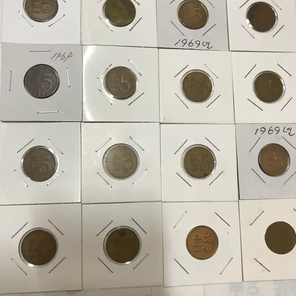 [BUNJANG] South Korean Bank 1969 5 Won Coin (52 pcs) / 한국은행 69년5원 동전판매