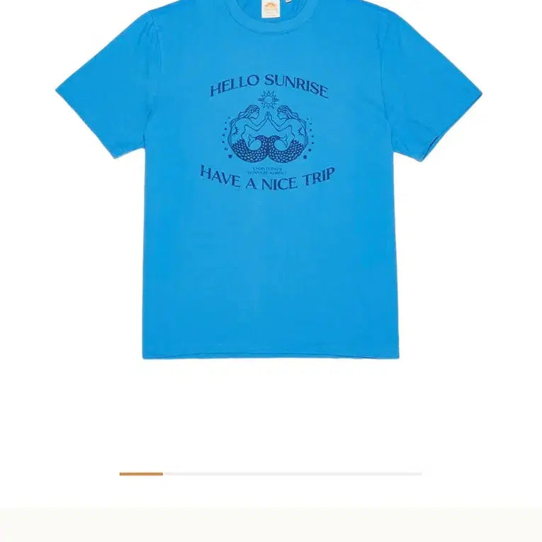 [BUNJANG] Hello Sunrise Marine Blue T-Shirt (Size S) / 헬로선라이즈 마린블루 반팔티