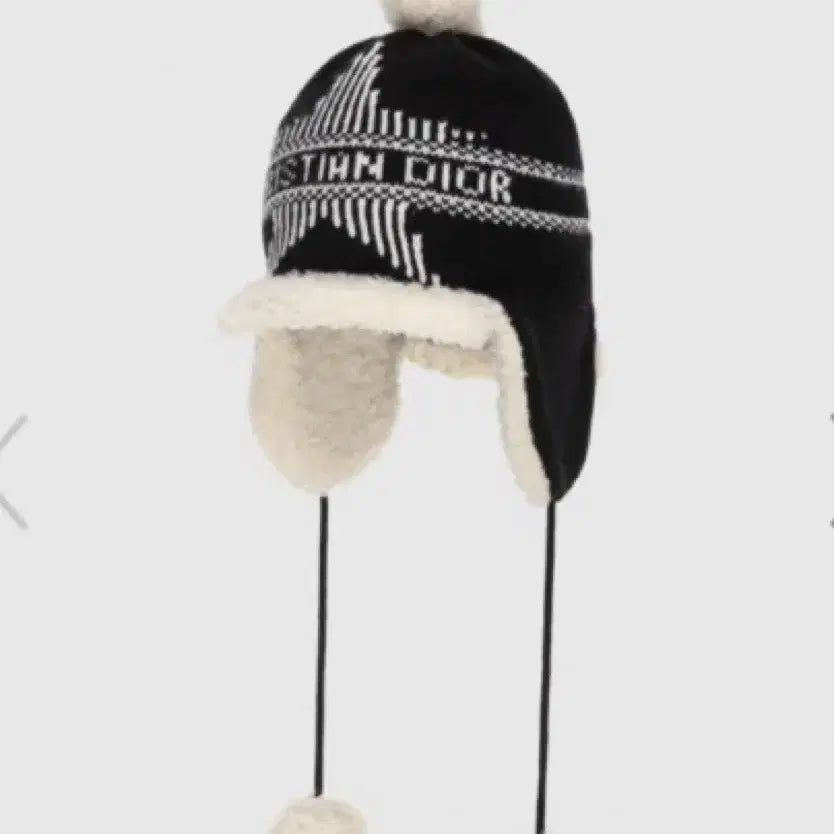 [BUNJANG] Dior Bucket Hat Black with Pom-Pom / 디올 벙거지 모자 블랙 방울