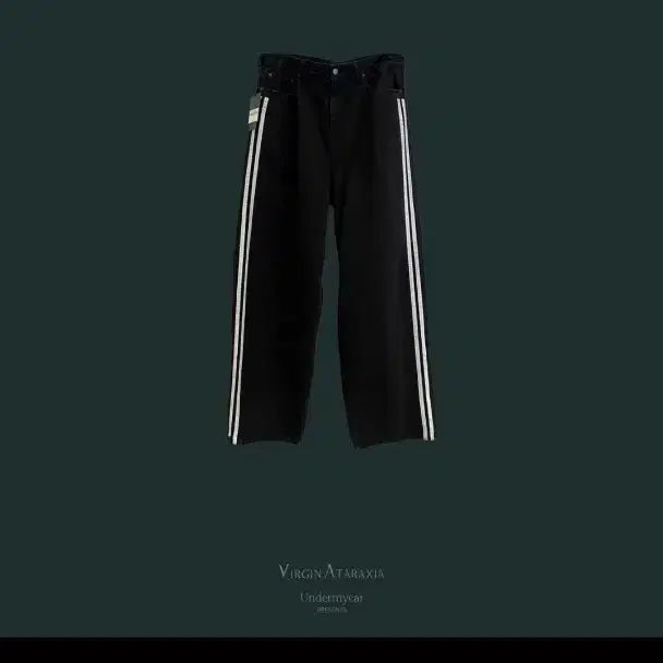 [BUNJANG] Under My Car Double Sideline Washed Baggy Jeans 2 / [2] 언더마이카 더블 사이드라인 워시드 배기진 2