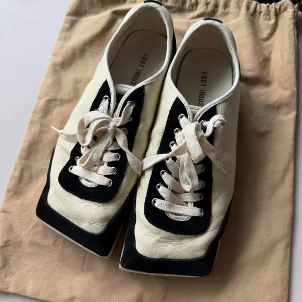 [BUNJANG] FOOT INDUSTRY Square Toe Leather Shoes Size 270 (42) / FOOT INDUSTRY 스퀘어 신발 270(42사이즈)