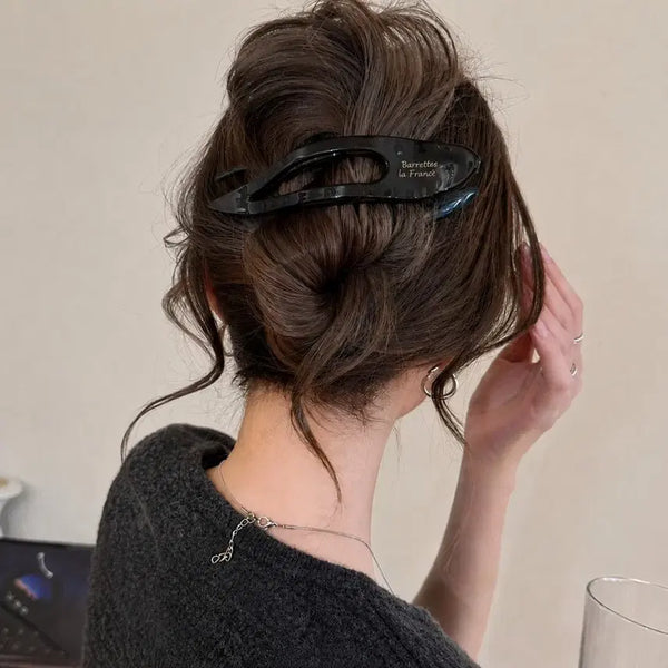 [BUNJANG] French Updo Hairpin Large Claw Clip / 프렌치 올림머리 헤어핀 대형 집게핀 반머리 데일리 헤어액세서리