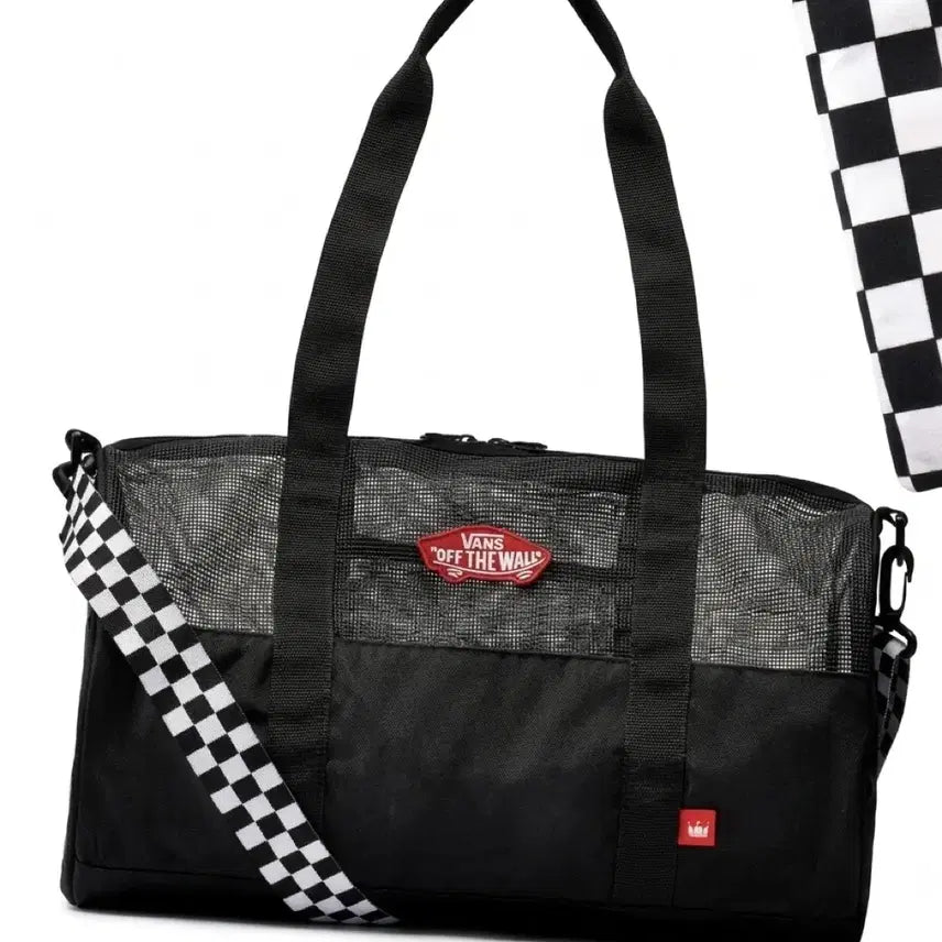 [BUNJANG] Hollys Vans Collaboration Checkered Strap Shoulder Bag / 할리스 반스 가방