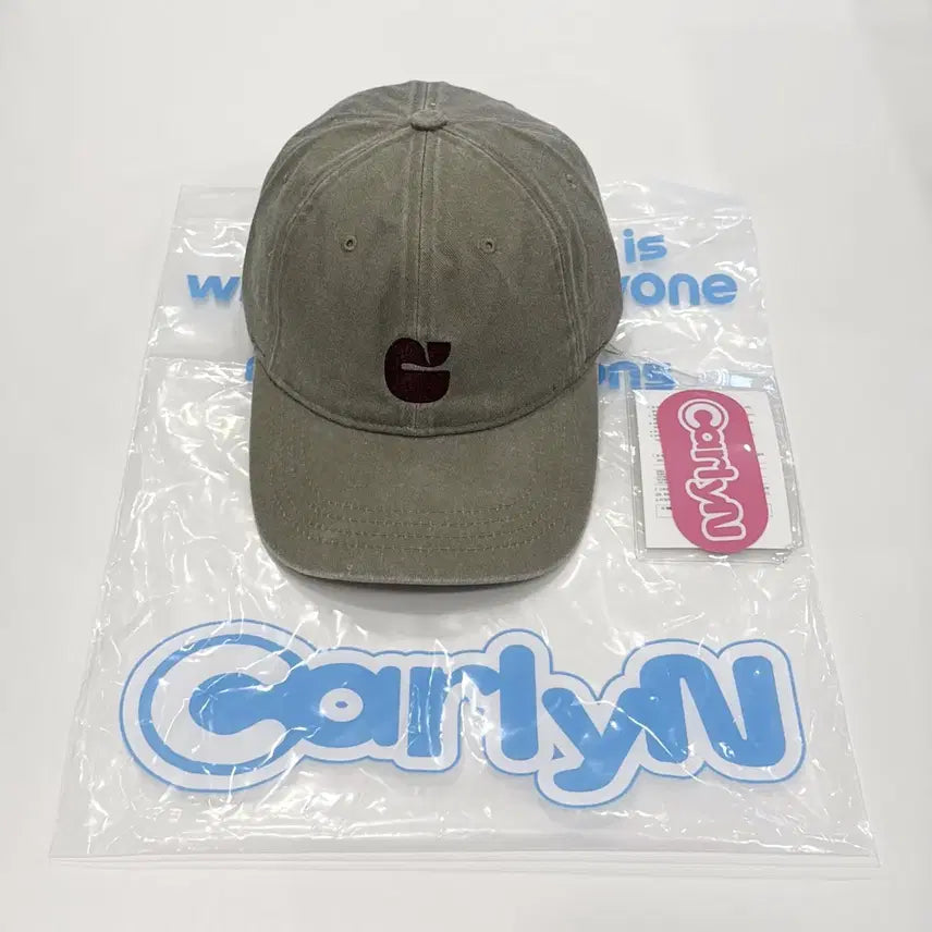 [BUNJANG] Carlyn New Logo Washed Cap Khaki Ball Cap / (새상품) 칼린 뉴 로고 워시드 캡 모자 카키 볼캡