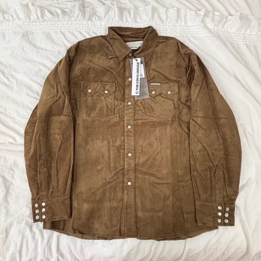 [BUNJANG] The Vinyl House Corduroy Western Shirt L / 더바이닐하우스 코듀로이 웨스턴 셔츠 L 새상품