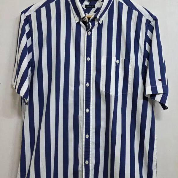 [BUNJANG] Tommy Hilfiger Half Sleeve Shirt L (100) / 타미힐피거. 하프셔츠 L=100.