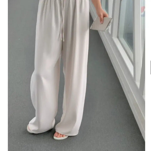 [BUNJANG] Lizz Shell Banding Pants Pink Beige Short / 리즈 쉘 밴딩 팬츠 핑크베이지 숏(택0 새제품)