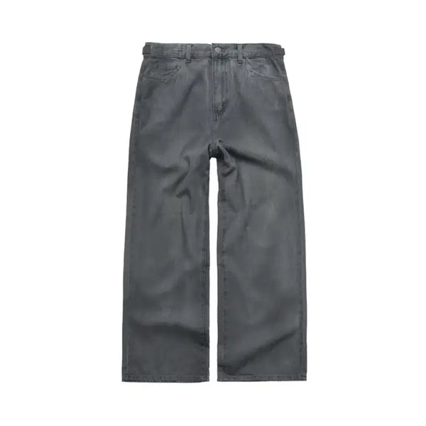 [BUNJANG] Polite Riu Coated Goshi Denim Pants 1% Blue Grey / 4사이즈)폴리테루 코티드 고시마데님팬츠 1%블루그레이