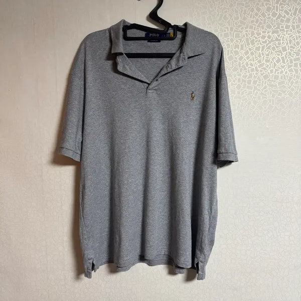 [BUNJANG] Polo Ralph Lauren Grey Short Sleeve Polo Shirt / 폴로 그레이 반팔 카라티 팝니다
