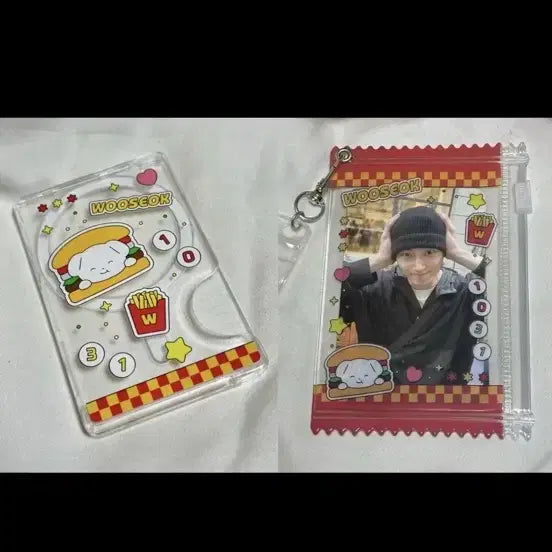 [BUNJANG] Byun Woo Seok MagSafe + Photocard Holder Hamburger Keyring Set / 변우석 맥세이프 + 포카 홀더 햄버커키링 세트 원가양도