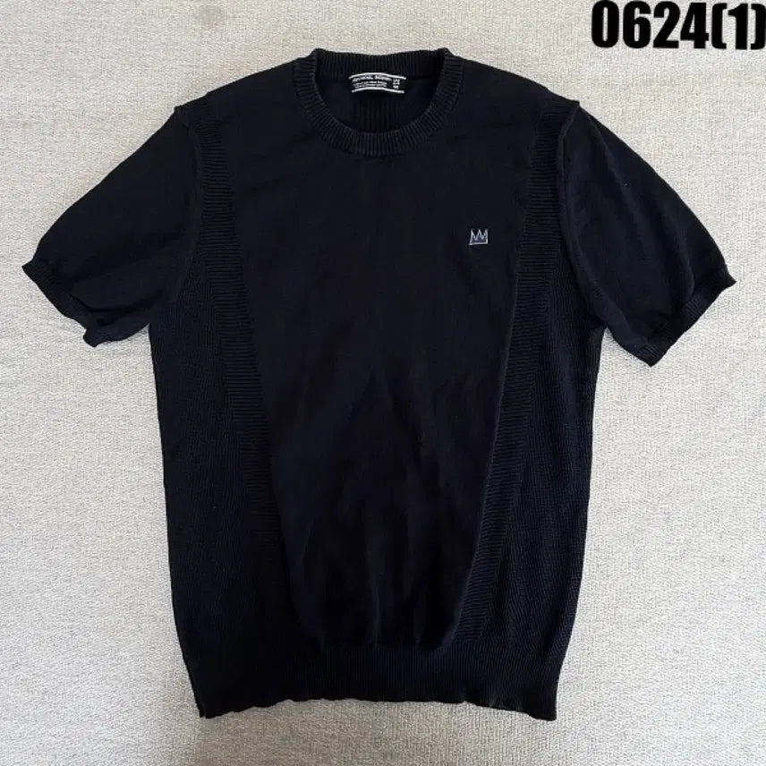 [BUNJANG] Princess Justine Short Sleeve Knit Black / 프린세스 져스틴 반팔 니트 검정 100