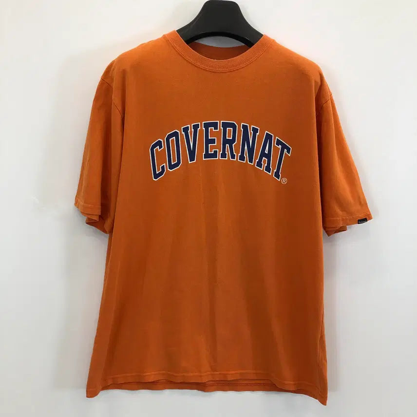 [BUNJANG] Covernat Arch Logo Short Sleeve T-Shirt L Orange / 커버낫 아치로고 반팔 L