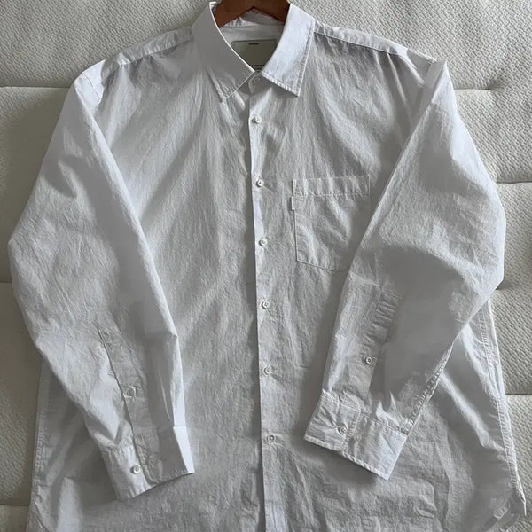 [BUNJANG] Pottery Cotton Typewriter Comfort Shirt White / [3]포터리 코튼 타입라이터 컴포트 셔츠 화이트