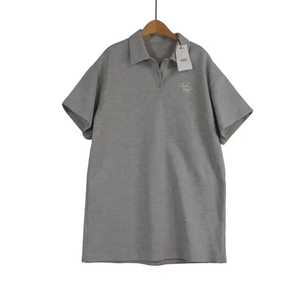 [BUNJANG] VAN AKE Collared Dress Melange Grey / VAN AKE 반에이크 카라 원피스 프리 멜란지그레이 새상품